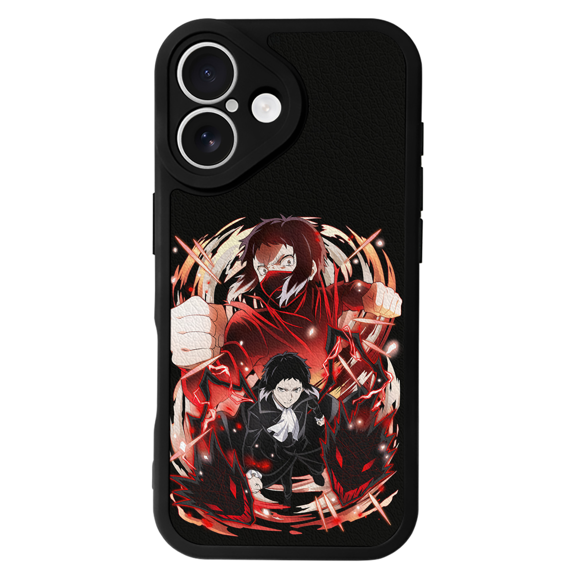 （画像用） 文豪ストレイドッグス Bungo Stray Dogs 【iPhone 16シリーズ対応】シリコンスマホケース（レザー調） 材質：シリコン